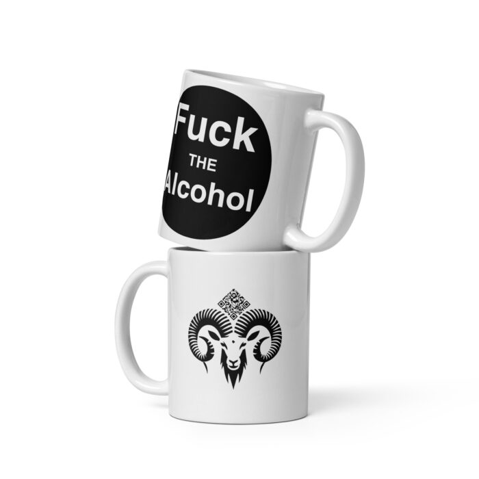 White glossy Fuckthe mug - Image 2
