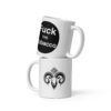 White glossy Fuckthe mug - Image 2