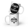 White glossy Fuckthe mug
