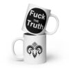 White glossy Fuckthe mug