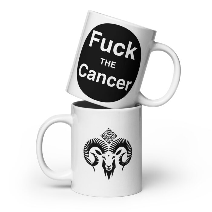 White glossy Fuckthe mug