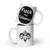 White glossy Fuckthe mug
